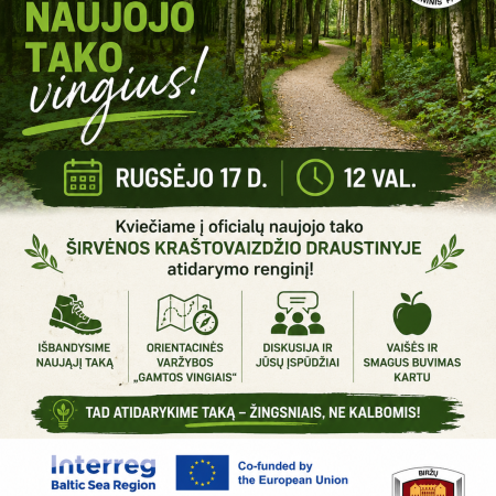 Naujojo tako Širvėnos kraštovaizdžio draustinyje oficialus atidarymas