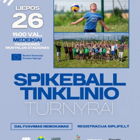 Tinklinio ir spikeball turnyrai