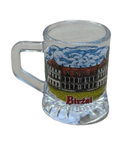 Suvenyrinis stikliukas su ąsele „Biržai“