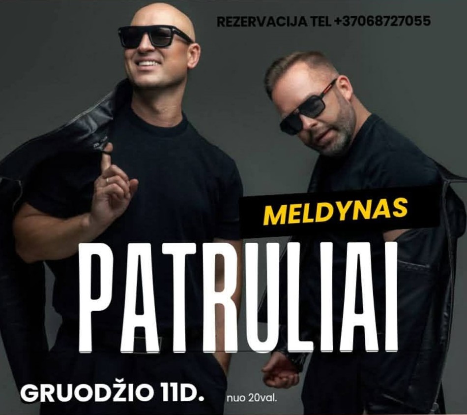 Grupės "Patruliai" koncerto plakatas